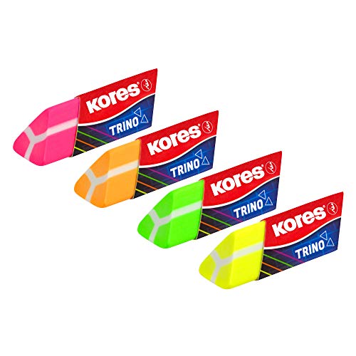 Kores Design Radierer Trino, 28 Stück Kores Design Radierer Trino, 28 Stück von Kores