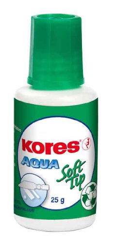 Kores KF69461 Korrekturfluid Aqua - Soft Tip, 25 g, weiß Kores KF69461 Korrekturfluid Aqua - Soft Tip, 25 g, weiß von Kores