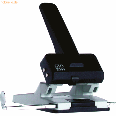 Kores Locher SIO 8063 B-800 Seiten Schiene Stanzleistung 6,5mm schwarz von Kores