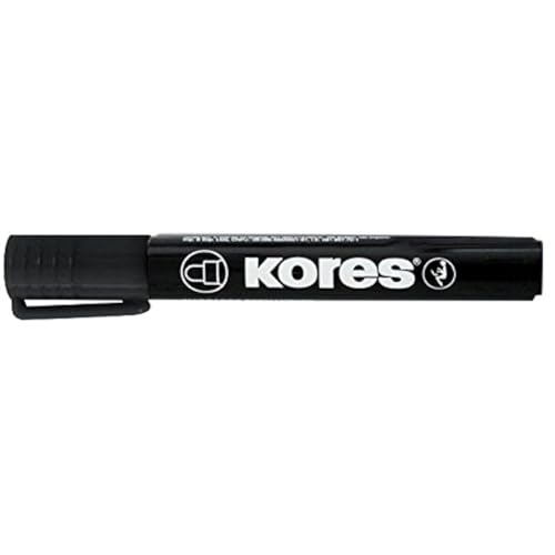 Kores M20950 Permanentmarker mit 3-5 mm Keilspitze, schwarz Kores M20950 Permanentmarker mit 3-5 mm Keilspitze, schwarz von Kores