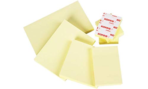 Kores N46100 Haftnotizen Notes, 100 x 75 mm, 100 Blatt, gelb von Kores