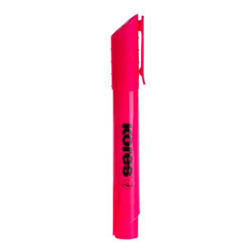 Kores Textmarker High Liner Fine Marker mit Keilspitze, 12 Stück, Pink Kores Textmarker High Liner Fine Marker mit Keilspitze, 12 Stück, Pink von Kores
