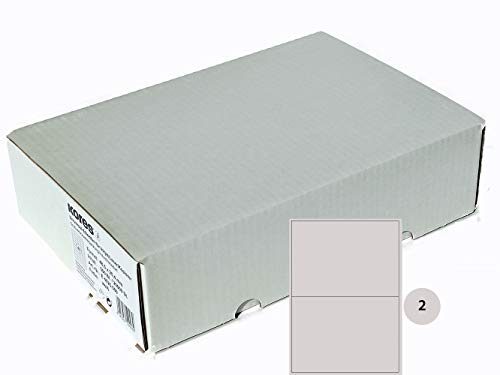 Kores - Universelle selbstklebende rechteckige Etiketten, 500 Blatt im Format Weiß mit Etiketten 210 x 148,5 mm Kores - Universelle selbstklebende rechteckige Etiketten, 500 Blatt im Format Weiß mit Etiketten 210 x 148,5 mm von Kores