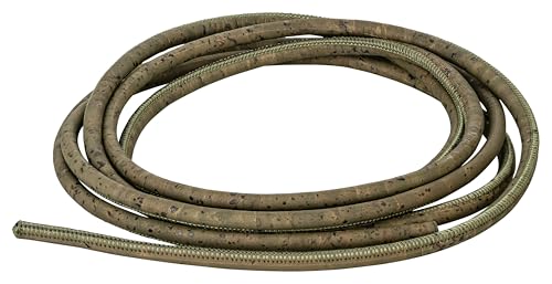 Korkband & Korkschnur Vegan | Flach, Rund, Geflochten | Für Schmuck, Armbänder, Ketten | Bastelmaterial | Ökologisch & Nachhaltig | DIY Zubehör (Grün, 3mm rund) von Kork-Deko