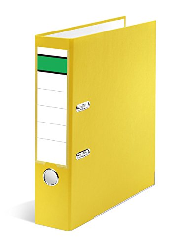 Ordner A4, PP/Papier, 80mm, gelb Ordner A4, PP/Papier, 80mm, gelb von Korona