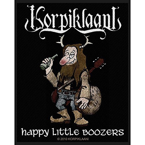 Korpiklaani Happy Little Boozer's Woven Patch Black by Korpiklaani Korpiklaani Happy Little Boozer's Woven Patch Black by Korpiklaani von Korpiklaani