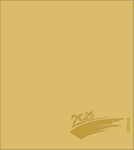 Foto-Malen-Basteln Bastelkalender gold 2025: Fotokalender zum Selbstgestalten. Do-it-yourself Kalender mit festem Fotokarton. Edle Folienprägung. Format: 21,5 x 24 cm von Korsch Verlag
