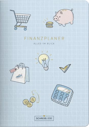 Korsch Verlag Finanzplaner - Dein Alltagshelfer - A5 - Eintragbuch zum Ausfüllen - 14,8 cm x 21 cm vegan - Notizheft - SchreibLiebe von Korsch Verlag