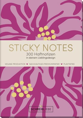 Korsch Verlag Sticky Notes Ibiza vegan - Notizzettel-Set, selbstklebende Haftnotizen mit 300 Sticker insgesamt - 10,5 cm x 15,2 cm - SchreibLiebe Korsch Verlag Sticky Notes Ibiza vegan - Notizzettel-Set, selbstklebende Haftnotizen mit 300 Sticker insgesamt - 10,5 cm x 15,2 cm - SchreibLiebe von Korsch Verlag