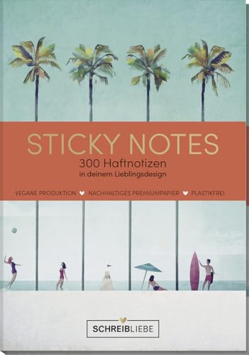 Korsch Verlag Sticky Notes Summer vegan - Notizzettel-Set, selbstklebende Haftnotizen mit 300 Sticker insgesamt - 10,5 cm x 15,2 cm - SchreibLiebe Korsch Verlag Sticky Notes Summer vegan - Notizzettel-Set, selbstklebende Haftnotizen mit 300 Sticker insgesamt - 10,5 cm x 15,2 cm - SchreibLiebe von Korsch Verlag