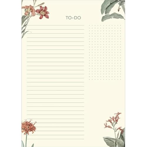 Korsch Verlag To-do Block Paradise A5 Block liniert, Zettel zum Abreißen - vegan - 50 Blätter - 14,8 cm x 21 cm - SchreibLiebe von Korsch Verlag