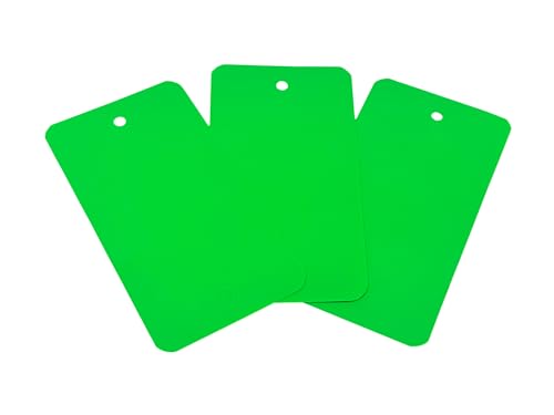 Kortpack | PVC-Labels Grün | 120 mm x 65 mm | 1 Packung à 1000 Stück | Strapazierfähige Etiketten für Lager, Logistik und Kennzeichnung von Kortpack