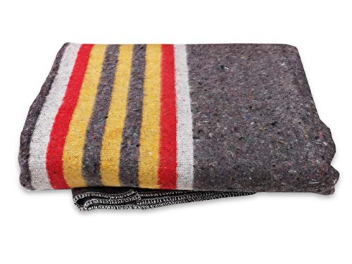 Kortpack | Packdecken - Umzugsdecken | 150 x 200 cm | Rot/Gelbe Streifen | 5 Stück | Robuster Schutz für Möbel, Umzug und Lagerung Kortpack | Packdecken - Umzugsdecken | 150 x 200 cm | Rot/Gelbe Streifen | 5 Stück | Robuster Schutz für Möbel, Umzug und Lagerung von Kortpack
