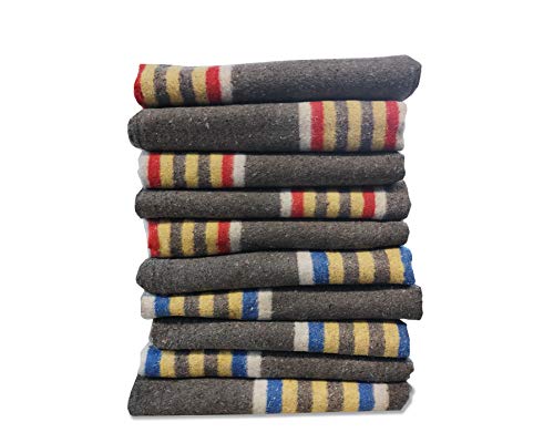 Kortpack Vielseitiges Umzugsdecken-Set: 10 Gestreifte Decken 150 x 200 cm aus recycelten Materialien, je 1300 g – Rote und Blaue Streifen, ideal für Möbeltransport, Umzüge und Lagerung Kortpack Vielseitiges Umzugsdecken-Set: 10 Gestreifte Decken 150 x 200 cm aus recycelten Materialien, je 1300 g – Rote und Blaue Streifen, ideal für Möbeltransport, Umzüge und Lagerung von Kortpack