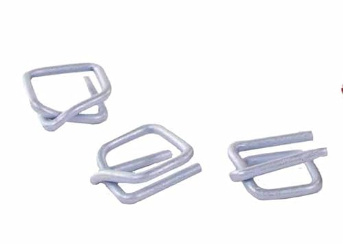 Schnallen/Klemmen 19 mm breid von Metall für Polyester Umreifungsband und Textilumreifungsband | CB6 | 19 mm | 250 Stück von Kortpack