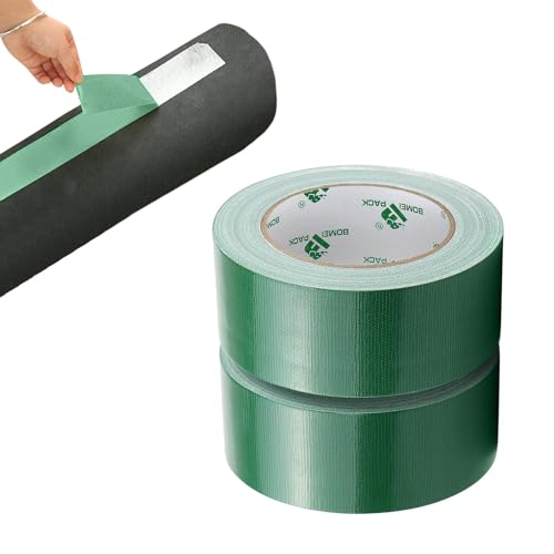 Korysnew Panzertape Wasserfest 50 mm x 30 m, Gewebereparatur-Klebeband, Extra starke Klebekraft & Reißfestigkeit, 2 Rollen Gewebeband für Haushalt Baustelle Camping(COLOR:Grünes) von Korysnew