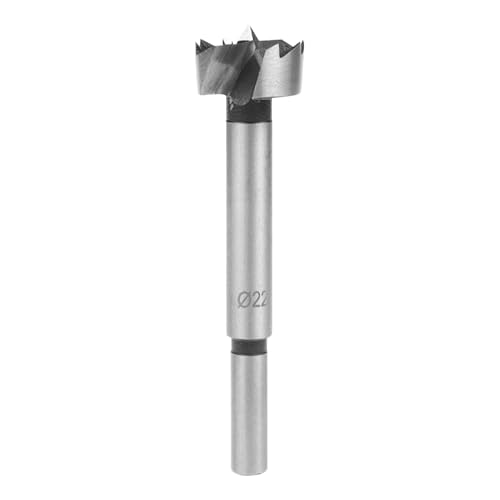 Professional Forstnerbohrer für Holz, Bohraufsätze mit Rundschaft für Bohrungen in Holz und Kunststoff, Forstner Bits Ø 22mm, Länge 85mm,Zubehör Bohrmaschine, Forstnerbohrer verzahnt von Korysnew