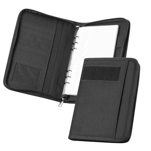 Kosibate Taktisches Notizbuch, Padfolio, Ringbuch mit 80 Blatt, taktischer Ordner mit Reißverschluss für Ordner, Karten, nachfüllbar, 6-Ring-Notizblock, Armee-Militär, wasserdicht, Notizbuchhülle Kosibate Taktisches Notizbuch, Padfolio, Ringbuch mit 80 Blatt, taktischer Ordner mit Reißverschluss für Ordner, Karten, nachfüllbar, 6-Ring-Notizblock, Armee-Militär, wasserdicht, Notizbuchhülle von Kosibate