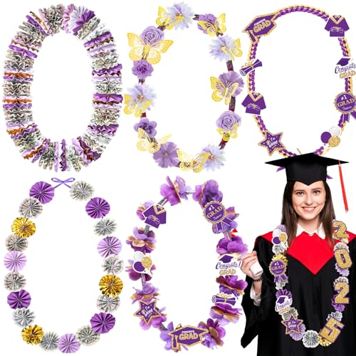 Kosiz 2025 Abschluss-Geldlei mit Blumenaufklebern, Süßigkeiten-Lei-Bastel-Set, geflochtenes Band, Glückwunsch-Halskette, 2025, Abschlussgeschenk für Senioren, Hochschule, Schule, Abschluss, Party Kosiz 2025 Abschluss-Geldlei mit Blumenaufklebern, Süßigkeiten-Lei-Bastel-Set, geflochtenes Band, Glückwunsch-Halskette, 2025, Abschlussgeschenk für Senioren, Hochschule, Schule, Abschluss, Party von Kosiz