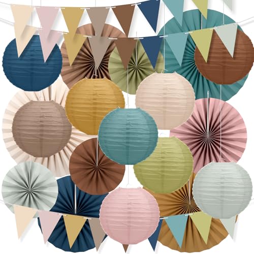 Kosiz 21 Stück Boho Party Dekoration Zurück zur Schule hängende Papierfächer Dreiecksflaggen Papierlaternen Set Schulanfang Wandbehang Fächer für Klassenzimmer Dekor Geburtstag Babyparty Hochzeit Kosiz 21 Stück Boho Party Dekoration Zurück zur Schule hängende Papierfächer Dreiecksflaggen Papierlaternen Set Schulanfang Wandbehang Fächer für Klassenzimmer Dekor Geburtstag Babyparty Hochzeit von Kosiz