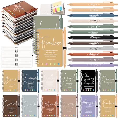 Kosiz 36 Sets christliche Geschenke für Damen und Herren, inspirierende Bibelvers-Notizbücher, Gebetstagebücher und Ermutigung, Kugelschreiber, Spiral-Tagebücher für Sonntagsschule, Kirche (Dark Kosiz 36 Sets christliche Geschenke für Damen und Herren, inspirierende Bibelvers-Notizbücher, Gebetstagebücher und Ermutigung, Kugelschreiber, Spiral-Tagebücher für Sonntagsschule, Kirche (Dark von Kosiz