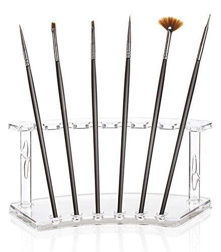 Kosmetex Vertikale Pinselhalter, Pinselablage, Pinselschale, transparent Kosmetex Vertikale Pinselhalter, Pinselablage, Pinselschale, transparent von Kosmetex