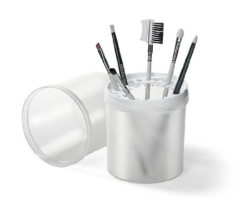 Pinselbox transparent, für die hygienische Aufbewahrung von Kosmetikpinseln, Höhe 19 cm von Kosmetex