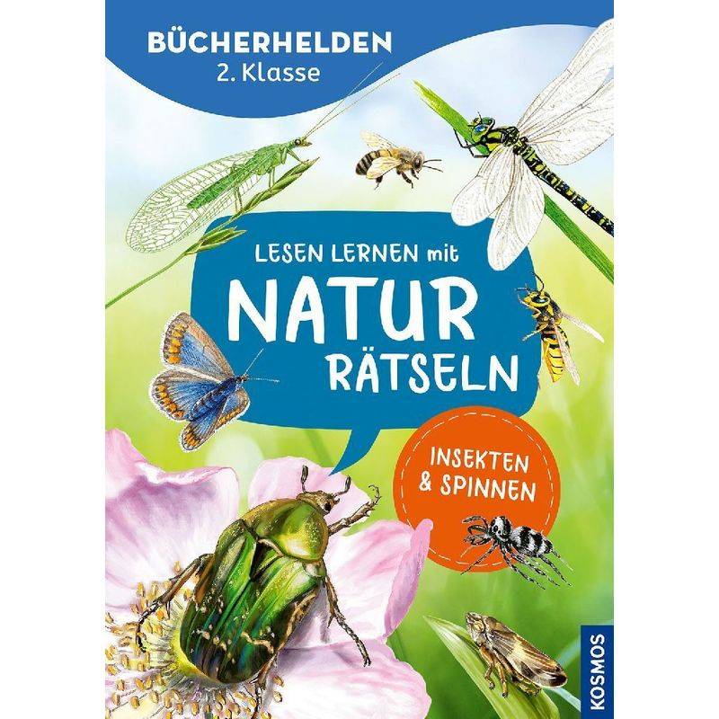 Lesen Lernen Mit Naturrätseln, Bücherhelden 2. Klasse, Insekten & Spinnen - Leonie Duppke, Kartoniert (TB) von Kosmos (Franckh-Kosmos)