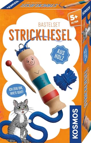 KOSMOS 712600 Strickliesel, aus Holz, Komplett-Set, Leichter Einstieg ins Stricken Lernen, für Kinder ab 5 Jahre, Bastel-Set mit Strick-Nadel und Wolle, Handarbeiten, DIY KOSMOS 712600 Strickliesel, aus Holz, Komplett-Set, Leichter Einstieg ins Stricken Lernen, für Kinder ab 5 Jahre, Bastel-Set mit Strick-Nadel und Wolle, Handarbeiten, DIY von Kosmos