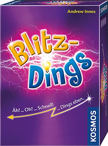 KOSMOS 691202 Blitzdings - schnelles Partyspiel für Freunde, Familien, Kinder und Erwachsene, ab 10 Jahre für 3-6 Personen, Kartenspiel, Familienspiel, Mitbringsel, kleines Geschenk KOSMOS 691202 Blitzdings - schnelles Partyspiel für Freunde, Familien, Kinder und Erwachsene, ab 10 Jahre für 3-6 Personen, Kartenspiel, Familienspiel, Mitbringsel, kleines Geschenk von Kosmos