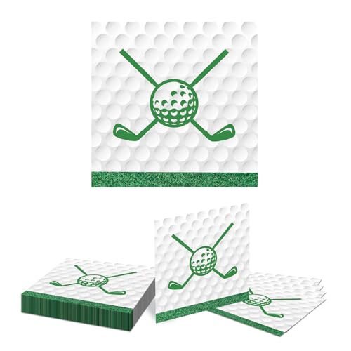 Kotkiddy 20 Golf Deko Servietten Einwegservietten mit grünem Rand Golfball Schläger Motiv 2-lagig 33 cm für Geburtstag Golfturnier Männer Frauen Tischdeko Kotkiddy 20 Golf Deko Servietten Einwegservietten mit grünem Rand Golfball Schläger Motiv 2-lagig 33 cm für Geburtstag Golfturnier Männer Frauen Tischdeko von Kotkiddy