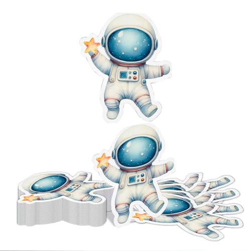 Kotkiddy 20 Stück Astronauten Servietten, Dick und saugfähig Papier Servietten, Einweg Servietten von Kotkiddy