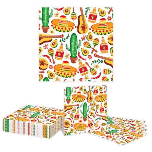 Kotkiddy 20 Stück Feier Napkins für Cinco De Mayo Party Mexiko Kaktus Dicke & Saugfähige Dinner Papier Servietten für Mexikanischen Cocktail, Geburtstags Party Kotkiddy 20 Stück Feier Napkins für Cinco De Mayo Party Mexiko Kaktus Dicke & Saugfähige Dinner Papier Servietten für Mexikanischen Cocktail, Geburtstags Party von Kotkiddy