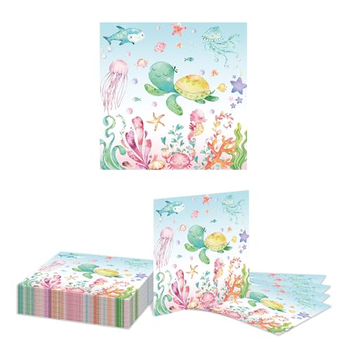 Kotkiddy 20 Stück Meeres Papier Servietten Blaue Seestern Muschel Wal Koralle Einmalige Servietten Sommer Ozean Mittagstisch Abendessen Servietten für Unter dem Meer Strand Kotkiddy 20 Stück Meeres Papier Servietten Blaue Seestern Muschel Wal Koralle Einmalige Servietten Sommer Ozean Mittagstisch Abendessen Servietten für Unter dem Meer Strand von Kotkiddy
