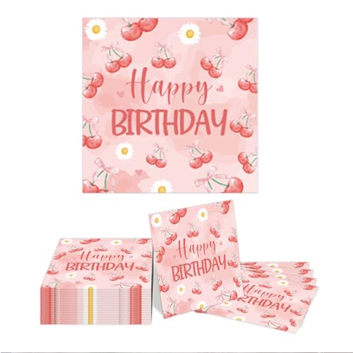 Kotkiddy 20 Stück Schleife Kirsch Serviette - Schleife Kirsch Themen Geburtstags Party Dekoration Einweg Sommer Frucht Serviette Beere Erstgeburtstags Party Zubehör Party 6,5" Rosa Kotkiddy 20 Stück Schleife Kirsch Serviette - Schleife Kirsch Themen Geburtstags Party Dekoration Einweg Sommer Frucht Serviette Beere Erstgeburtstags Party Zubehör Party 6,5" Rosa von Kotkiddy