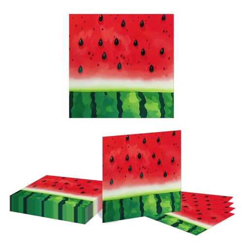 Kotkiddy 20 Stück Wassermelone Papier Servietten Sommer Ferien Einweg Servietten Rot Grün süße Frucht Dessert Dinner Servietten Geburtstag Dusche Partyartikel Kotkiddy 20 Stück Wassermelone Papier Servietten Sommer Ferien Einweg Servietten Rot Grün süße Frucht Dessert Dinner Servietten Geburtstag Dusche Partyartikel von Kotkiddy