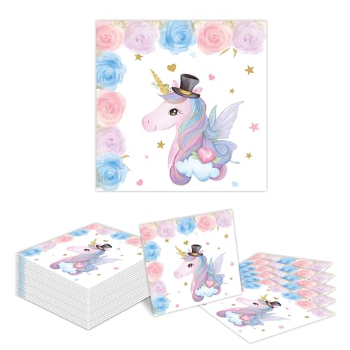 Kotkiddy 24 Stück Einhorn Servietten, Servietten Kindergeburtstag Servietten Schulanfang Einhorn Geburtstagsdeko Happy Birthday Servietten für Party Tischdeko 33x33cm Kotkiddy 24 Stück Einhorn Servietten, Servietten Kindergeburtstag Servietten Schulanfang Einhorn Geburtstagsdeko Happy Birthday Servietten für Party Tischdeko 33x33cm von Kotkiddy