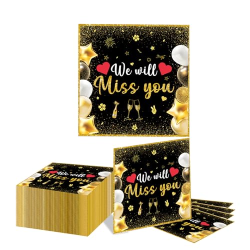 Kotkiddy 40 Stück Beidseitiger Druck Party Servietten für Arbeitskollegen Abschieds Party Dekorationen für Tschüss Verabschiedung Ruhestand Party Geschenke Kotkiddy 40 Stück Beidseitiger Druck Party Servietten für Arbeitskollegen Abschieds Party Dekorationen für Tschüss Verabschiedung Ruhestand Party Geschenke von Kotkiddy