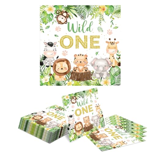 Kotkiddy 40 Stück Servietten Kindergeburtstag,Servietten Dschungel,Party Motiv Tiere,Blätter,Party Animals,Grün für Waldtiere Geburtstag und servietten Tiere 33x33cm Kotkiddy 40 Stück Servietten Kindergeburtstag,Servietten Dschungel,Party Motiv Tiere,Blätter,Party Animals,Grün für Waldtiere Geburtstag und servietten Tiere 33x33cm von Kotkiddy