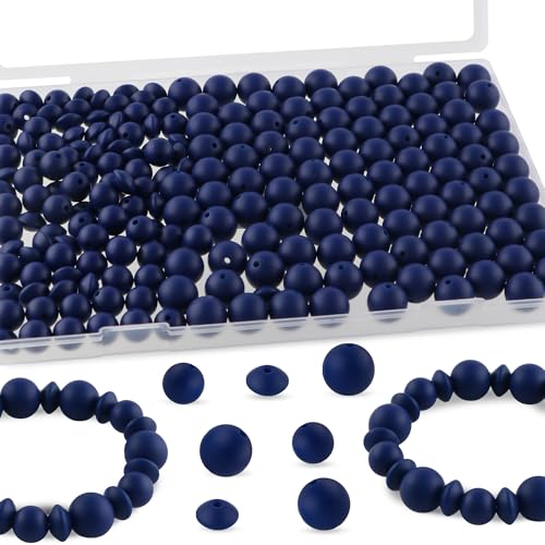 Kovict Silikonperlen für Schlüsselanhänger, 12 mm, 15 mm, Linsen-Silikonperlen für Stifte, Armbänder, Halsketten, Bastelarbeiten, 200 Stück, Königsblau Kovict Silikonperlen für Schlüsselanhänger, 12 mm, 15 mm, Linsen-Silikonperlen für Stifte, Armbänder, Halsketten, Bastelarbeiten, 200 Stück, Königsblau von Kovict