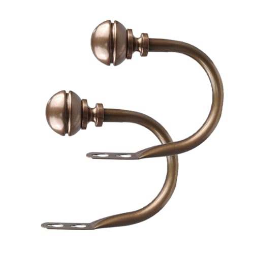 Kowibcl 2 x Vorhanghalter – Wandmontierte Vorhang-Raffhalter mit Halbkugel-Endstück, dekorative Vorhanghalter für Schlafzimmer, Wohnzimmer, Büro, Zuhause, brünierte Bronze Kowibcl 2 x Vorhanghalter – Wandmontierte Vorhang-Raffhalter mit Halbkugel-Endstück, dekorative Vorhanghalter für Schlafzimmer, Wohnzimmer, Büro, Zuhause, brünierte Bronze von Kowibcl