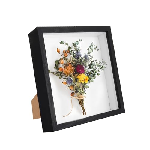 3D Bilderrahmen zum Befüllen, Bilderrahmen Tief Hölzern bis 3cm, Tiefer Bilderrahmen zum Befüllen für Objekte, Blumen, Hochzeitsgeschenk oder Erinnerungsstücke 22.8 x 22.8 cm Schwarz 3D Bilderrahmen zum Befüllen, Bilderrahmen Tief Hölzern bis 3cm, Tiefer Bilderrahmen zum Befüllen für Objekte, Blumen, Hochzeitsgeschenk oder Erinnerungsstücke 22.8 x 22.8 cm Schwarz von Kozdtiz