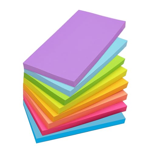 Sticky Notes, 8 Stück Farbige Haftnotizen, Selbstklebende Klebezettel, Große Haftnotizen, Bunte Rechteckig Sticky Notes für Büro Zuhause Schule Sitzung 10 x 15 cm farbig Sticky Notes, 8 Stück Farbige Haftnotizen, Selbstklebende Klebezettel, Große Haftnotizen, Bunte Rechteckig Sticky Notes für Büro Zuhause Schule Sitzung 10 x 15 cm farbig von Kozdtiz