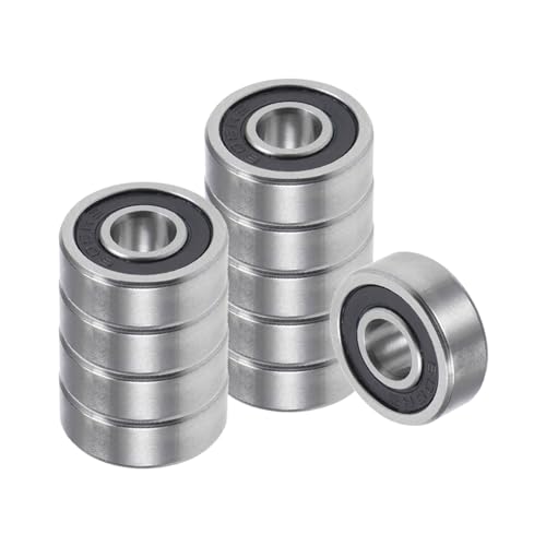 Kozelo 10 Stück 605-2RS Kugellager - [5x14x5mm] Chromstahl Doppelt abgedichtete Rillenkugellager für Maschinenanwendungen Industrielle Ausrüstung von Kozelo
