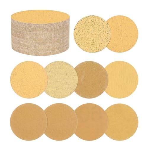 Kozelo 10 Stück Schleifscheiben 25 mm 40/60/80/120/180/240/320/400/600/1000 Körnung Haken Und Schlaufe Orbitalschleifpapier Geeignet Für Trockenbau Schleifer Holz Metall Möbel Gelb Kozelo 10 Stück Schleifscheiben 25 mm 40/60/80/120/180/240/320/400/600/1000 Körnung Haken Und Schlaufe Orbitalschleifpapier Geeignet Für Trockenbau Schleifer Holz Metall Möbel Gelb von Kozelo