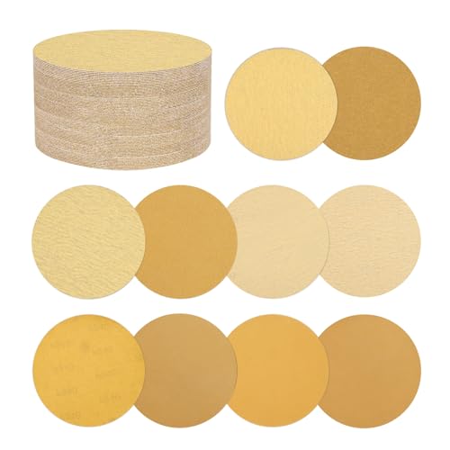 Kozelo 100 Stück Schleifscheiben 125 mm 40/60/80/100/120/180/240/320/400/600 Körnung Haken Und Schlaufe Orbital Schleifpapier Geeignet Für Trockenbau Schleifer Holz Metall Möbel Gelb Kozelo 100 Stück Schleifscheiben 125 mm 40/60/80/100/120/180/240/320/400/600 Körnung Haken Und Schlaufe Orbital Schleifpapier Geeignet Für Trockenbau Schleifer Holz Metall Möbel Gelb von Kozelo
