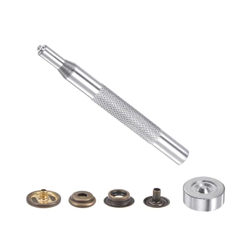 Kozelo 12 Sets Druckknopf-Set - [15mm] Kupfer mit Installationswerkzeugen für Kleidung aus Leder | Bronze-Farbe von Kozelo