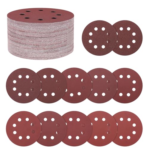 Kozelo 170 Pack Schleifscheiben-Set 125mm 5 Zoll 40/60/80/120/180/320/400/600/800/1000/1500/2000 Körnung 8-Loch Klett-Schleifscheiben für Trockenbauschleifer Holz Metall Kozelo 170 Pack Schleifscheiben-Set 125mm 5 Zoll 40/60/80/120/180/320/400/600/800/1000/1500/2000 Körnung 8-Loch Klett-Schleifscheiben für Trockenbauschleifer Holz Metall von Kozelo
