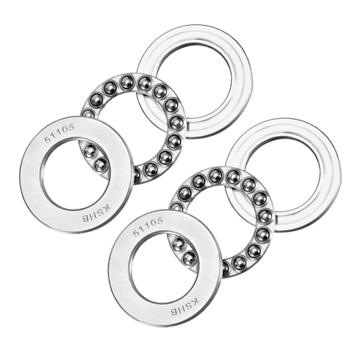 Kozelo 2 Stück 51105 Axial-Rillenkugellager - [25mm x 42mm x 11mm] Chromstahl Miniatur-Axiallager mit Unterlegscheibe für den Einsatz in Werkzeugmaschinen von Kozelo