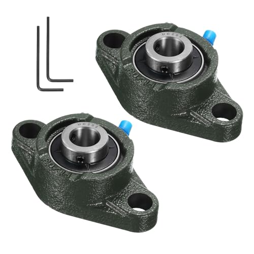 Kozelo 2 Stück UCFL202 Flanschlager 15 mm Bohrung, selbstausrichtend, massiver Gusseisensockel, Chromstahl-Lager montiert Kozelo 2 Stück UCFL202 Flanschlager 15 mm Bohrung, selbstausrichtend, massiver Gusseisensockel, Chromstahl-Lager montiert von Kozelo